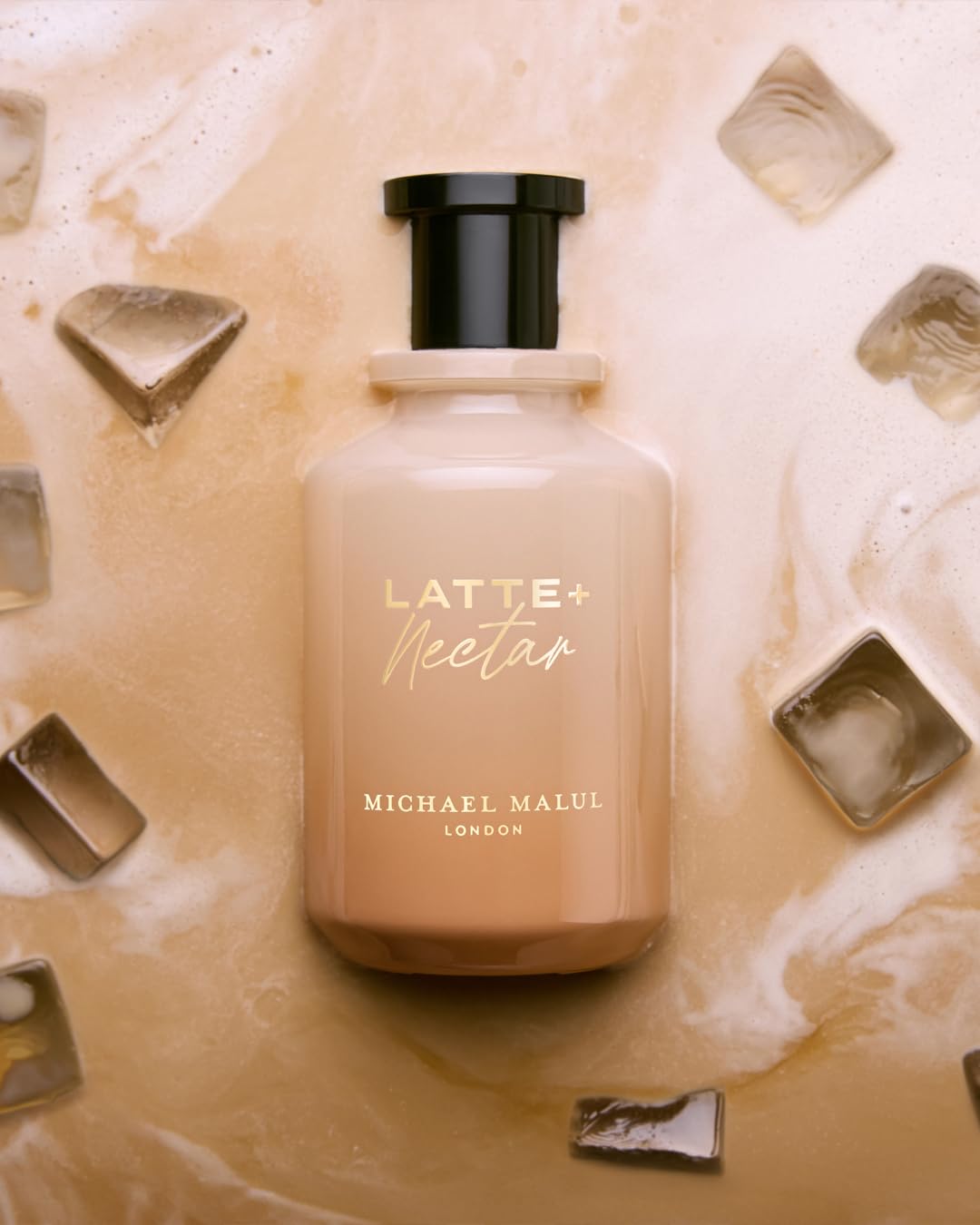 Michael Malul Latte Nectar cafe-inspired fragrance label suitable for gifting