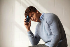 Swirl of Visionair Indigo evokes citrus plus ocean-inspired opening