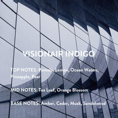 Lifestyle shot: Visionair Indigo on a well-dressed man
