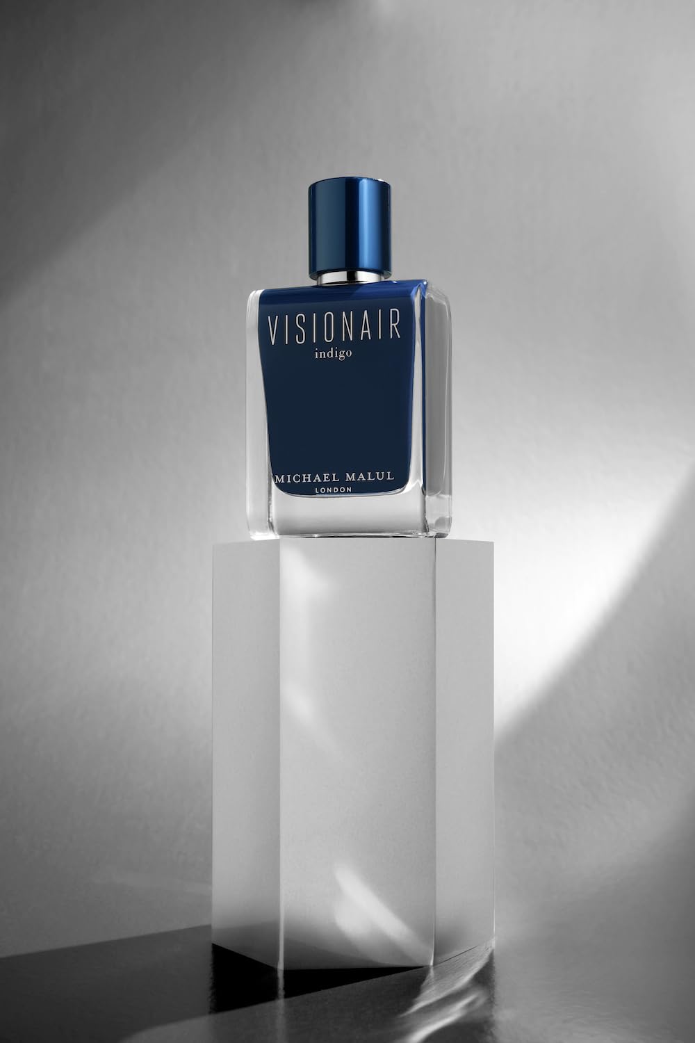 Visionair Indigo box and seal emphasize premium presentation