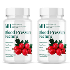 MICHAEL'S Blood Pressure Factors bottle front for easy dosing and two-pack clarity