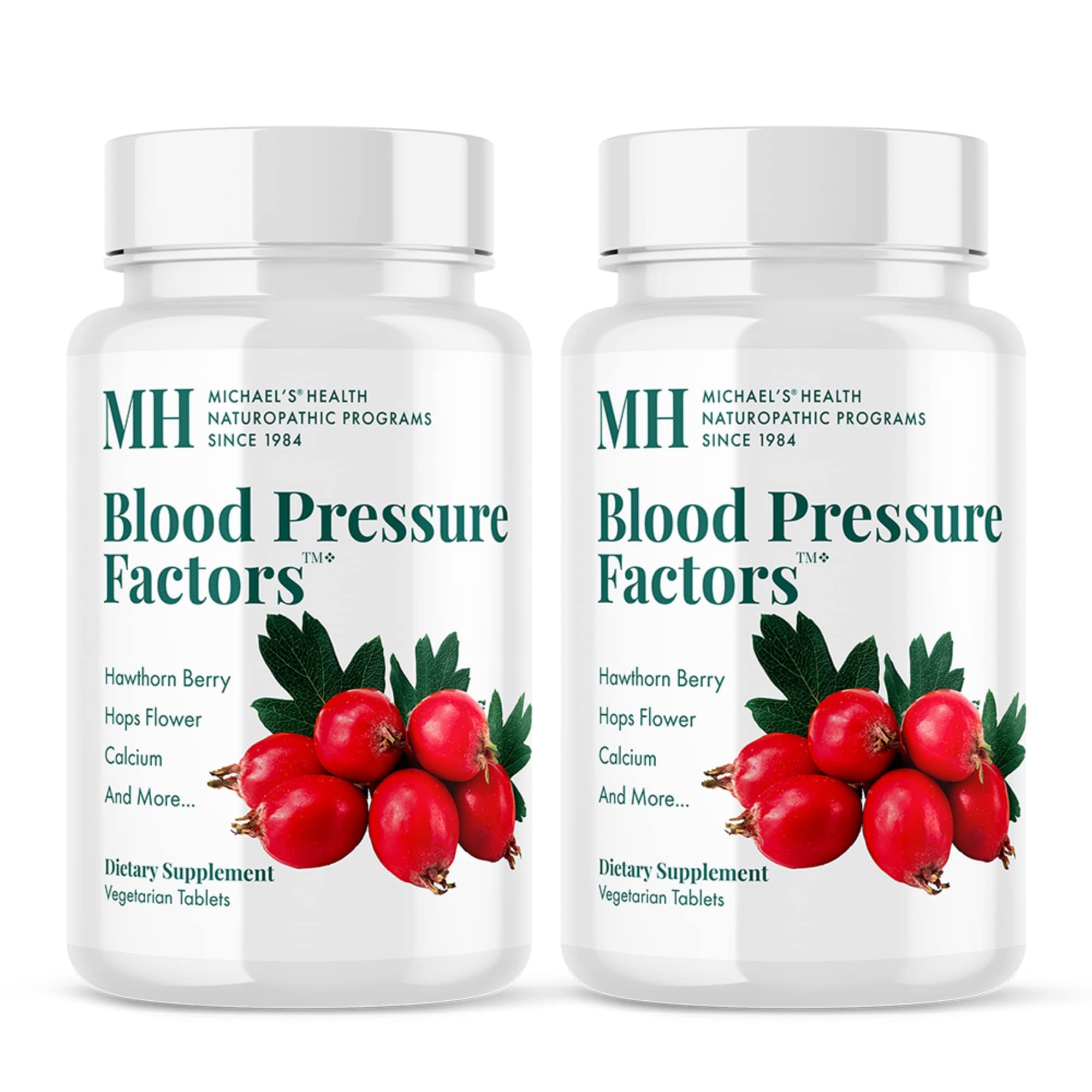 Michael's Blood Pressure Factors bottle shown for daily fluid balance support