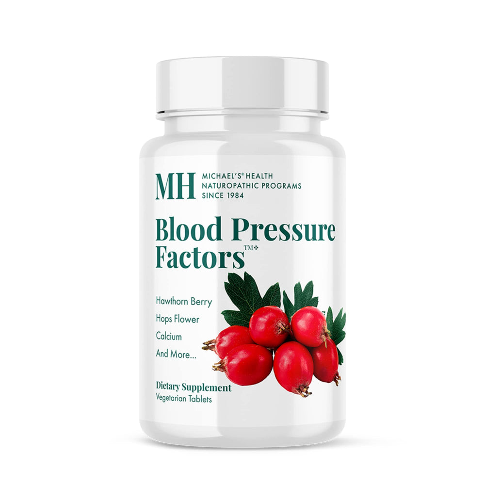 Michael's Blood Pressure Factors bottle labeled for fluid balance support