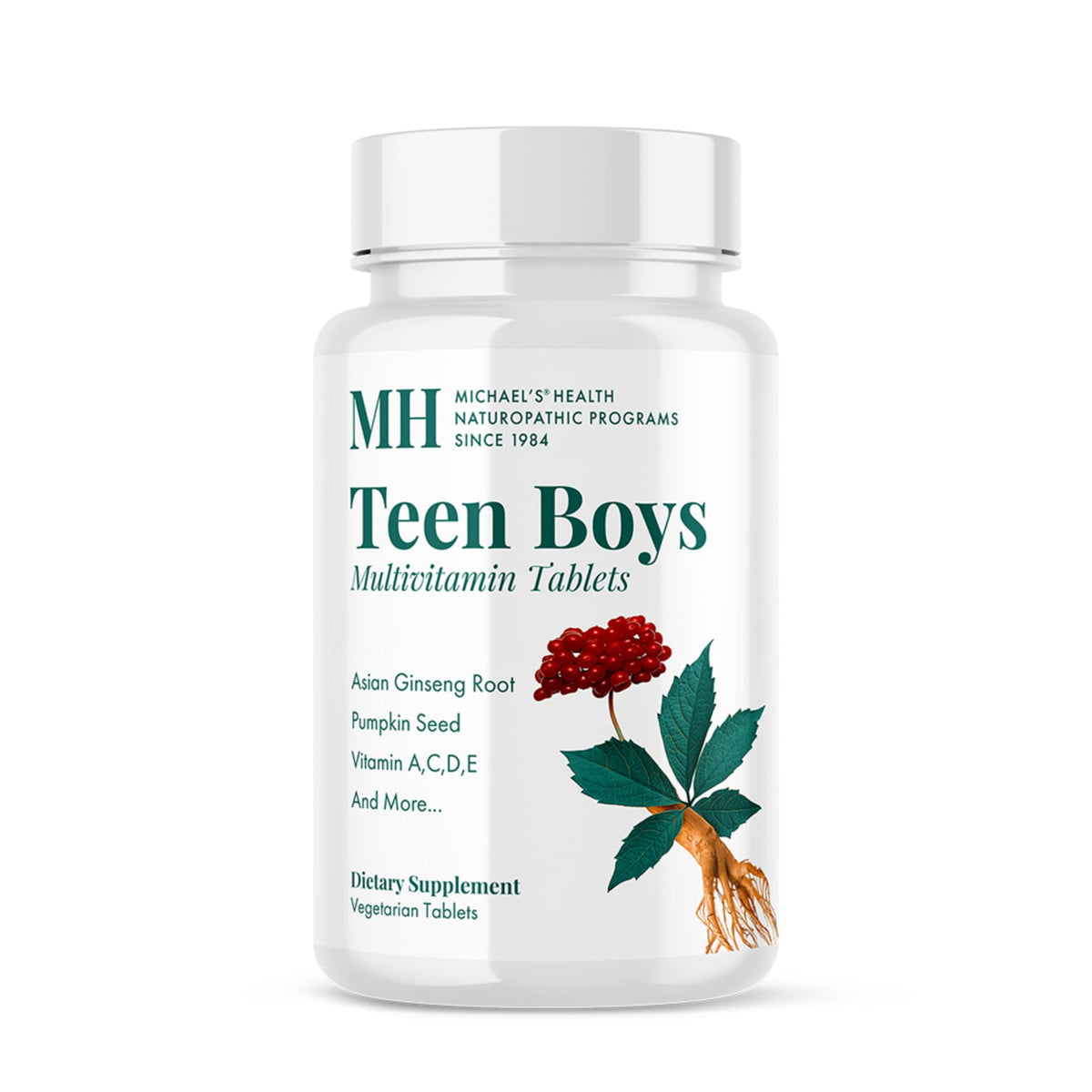 Michaels Health teen boys multivitamin bottle for daily growth support