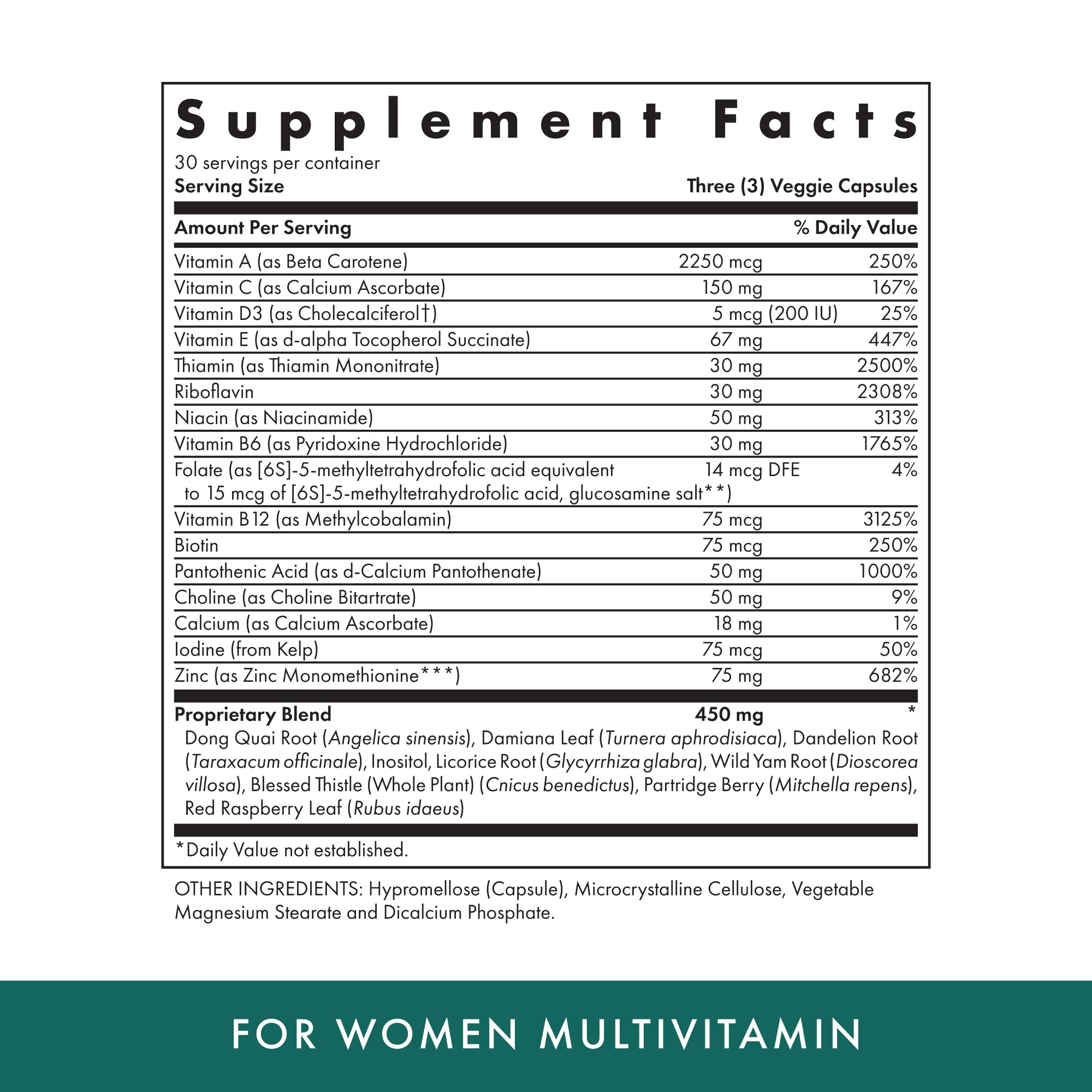 MICHAEL'S Women's Multivitamin capsules close-up, highlighting vegetarian formula for vitality.