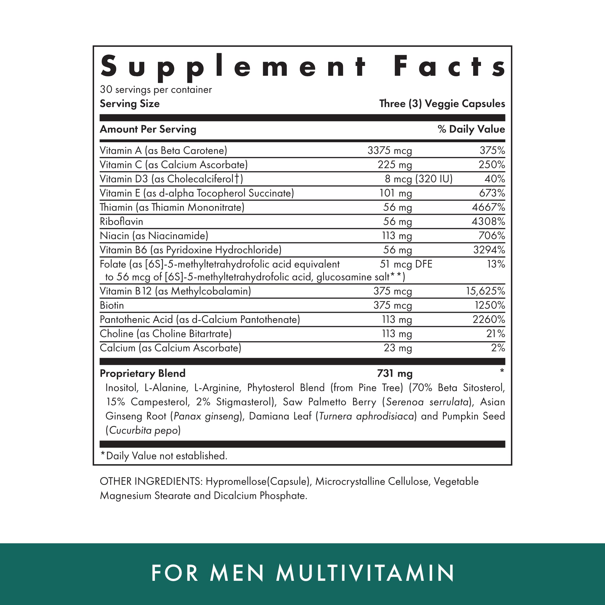 Close-up of vegetarian capsules from Michael's multivitamin for men