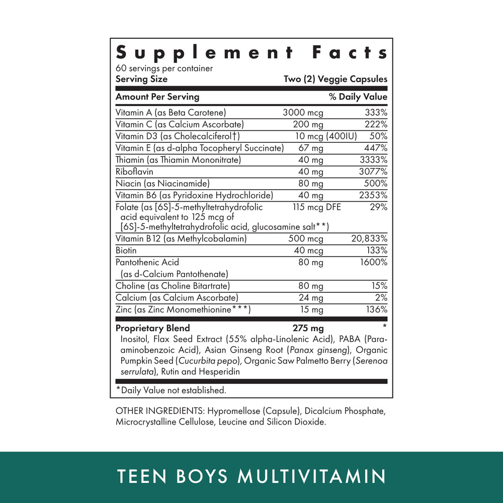 MICHAEL'S Teen Boys Multivitamin capsules close-up for convenient daily use