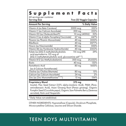 MICHAEL'S Teen Boys Multivitamin capsules close-up for convenient daily use