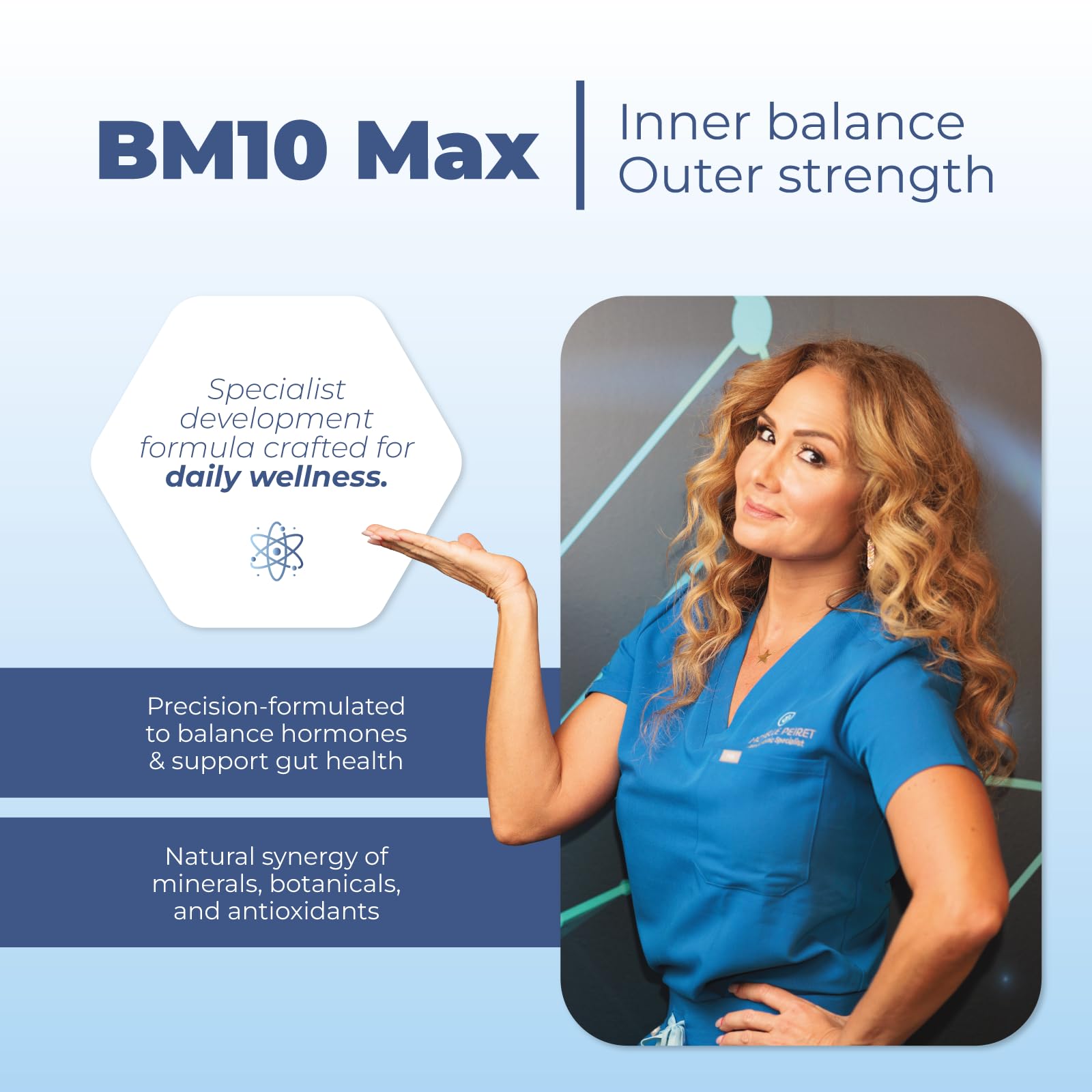 Michelle Peiret BM10 Max saw palmetto extract for hormonal balance