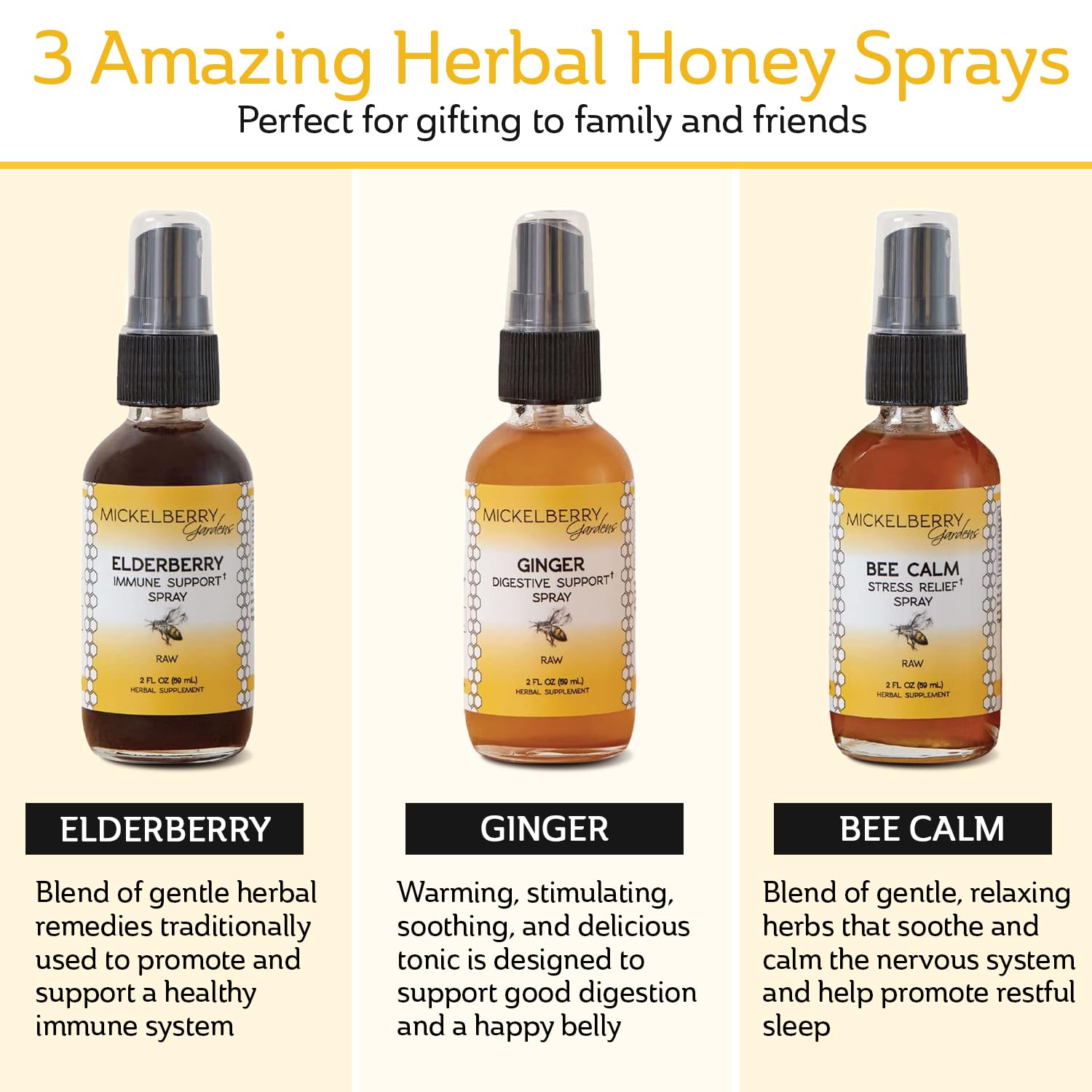 Mickelberry Gardens digestive support spray bottle, gentle after meals.