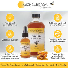 Mickelberry Gardens Ginger Honey Tonic shot ready to sip for daily wellness and digestion support