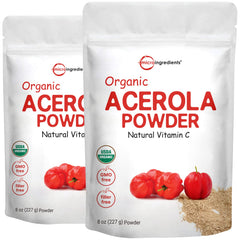 Micro Ingredients Acerola powder bottle ready for daily vitamin C in smoothies