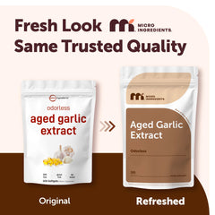 Micro Ingredients aged garlic extract softgels in a bottle for daily routine