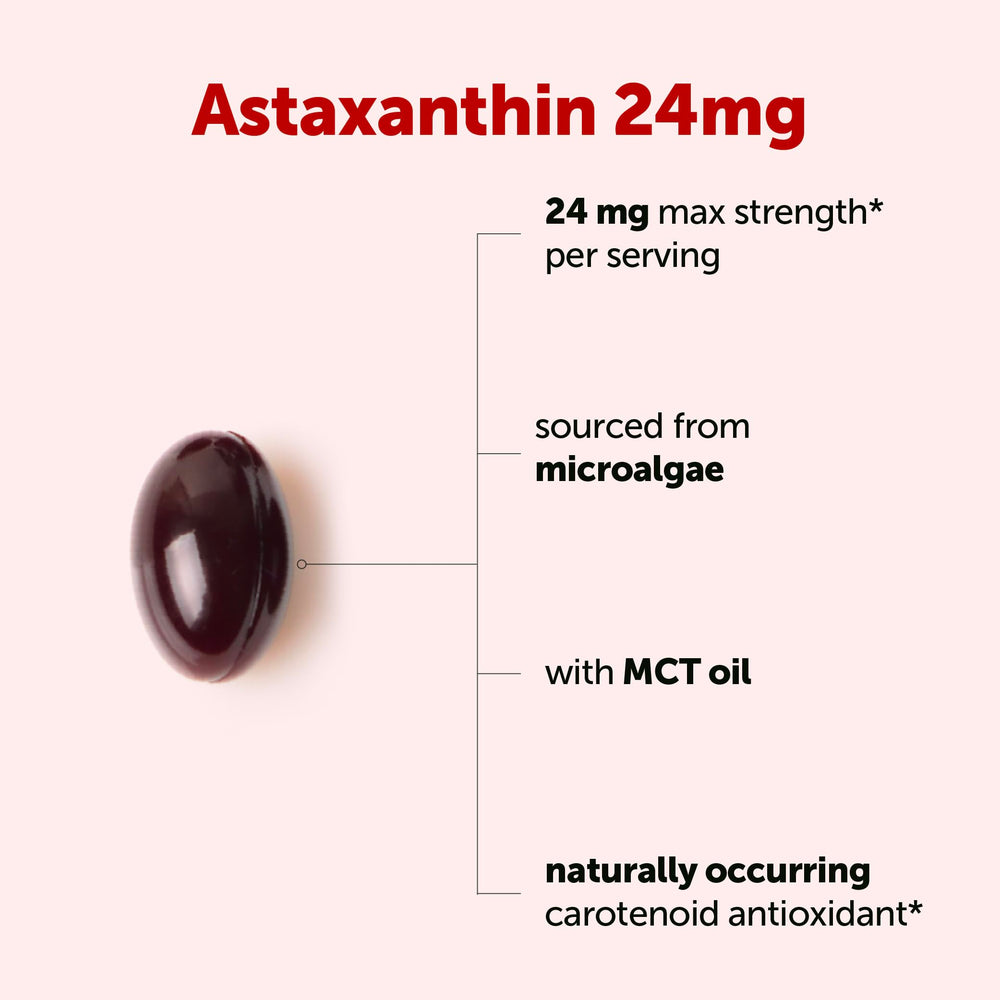 Micro Ingredients Astaxanthin with MCT oil infusion for better absorption.