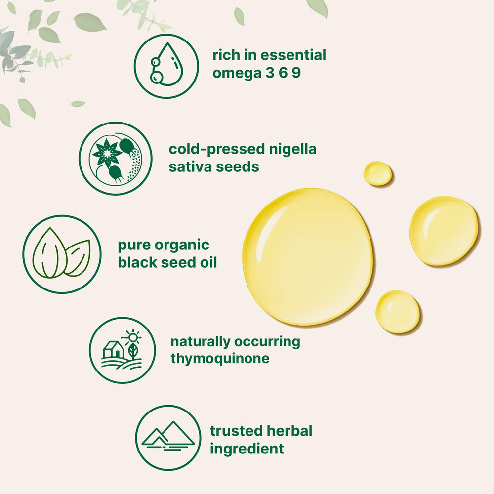 Micro Ingredients Black Seed Oil pouring into a spoon for easy dosing