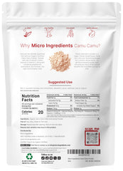 Micro Ingredients camu camu powder scoop for easy smoothie mixing.