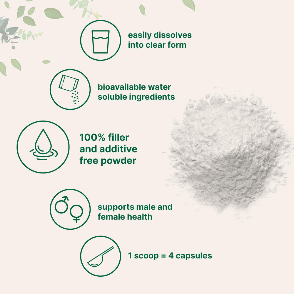 Dissolving D Mannose powder in water, quick hydration and seamless beverage mixing