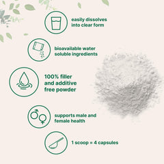 Dissolving D Mannose powder in water, quick hydration and seamless beverage mixing