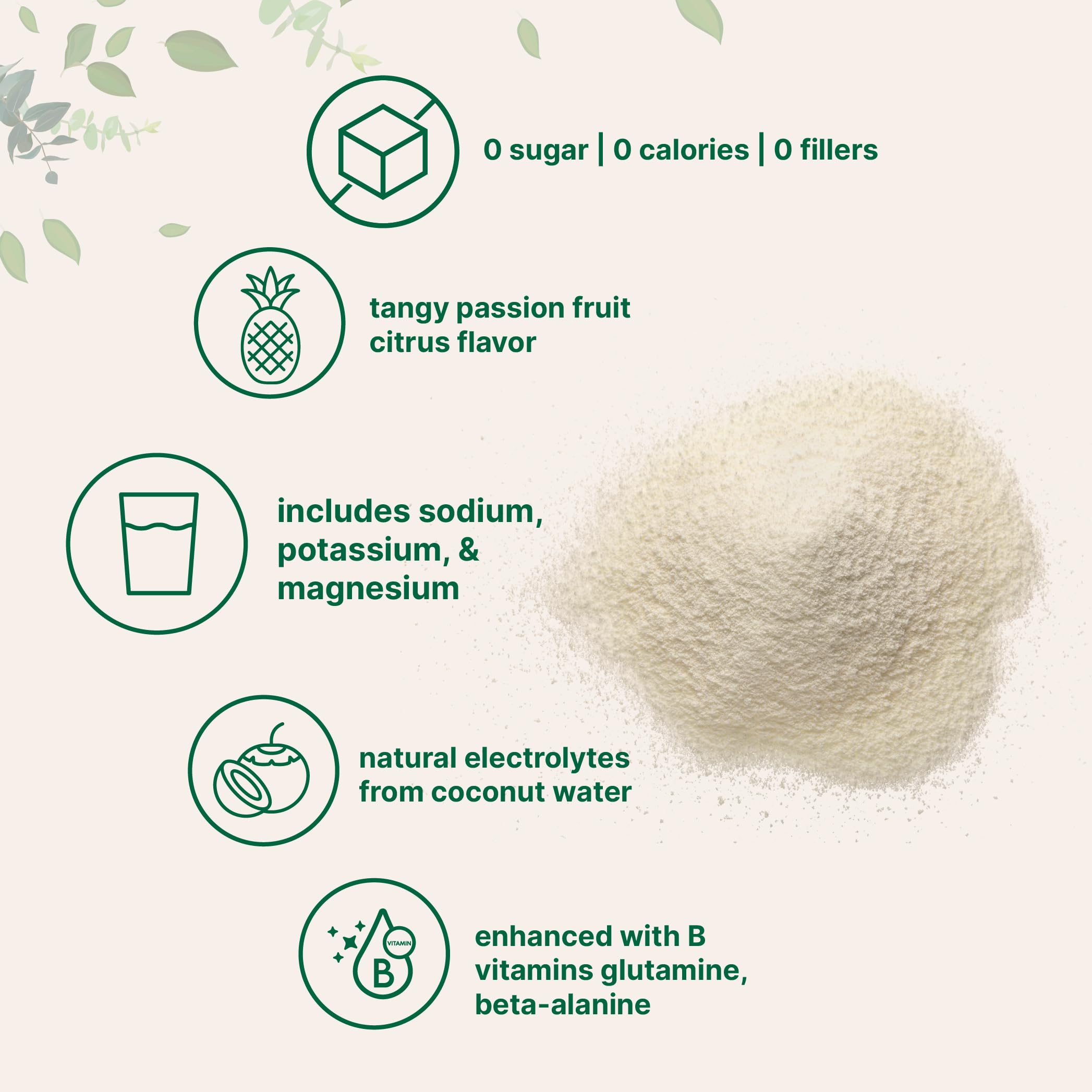 Micro Ingredients Electrolytes dissolve easily with water, delivering minerals and flavor.