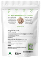 Micro Ingredients epimedium powder scoop demonstrates precise measurement for consistent daily use.
