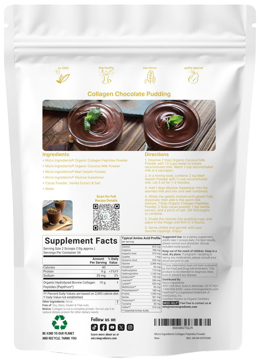 Micro Ingredients grass-fed collagen scoop helps portion control