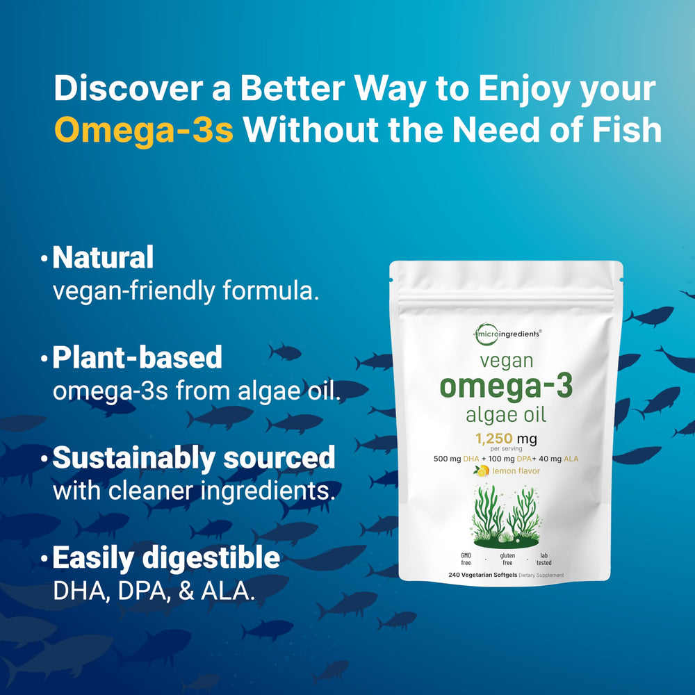 Lemon-flavored omega-3 softgels from Micro Ingredients