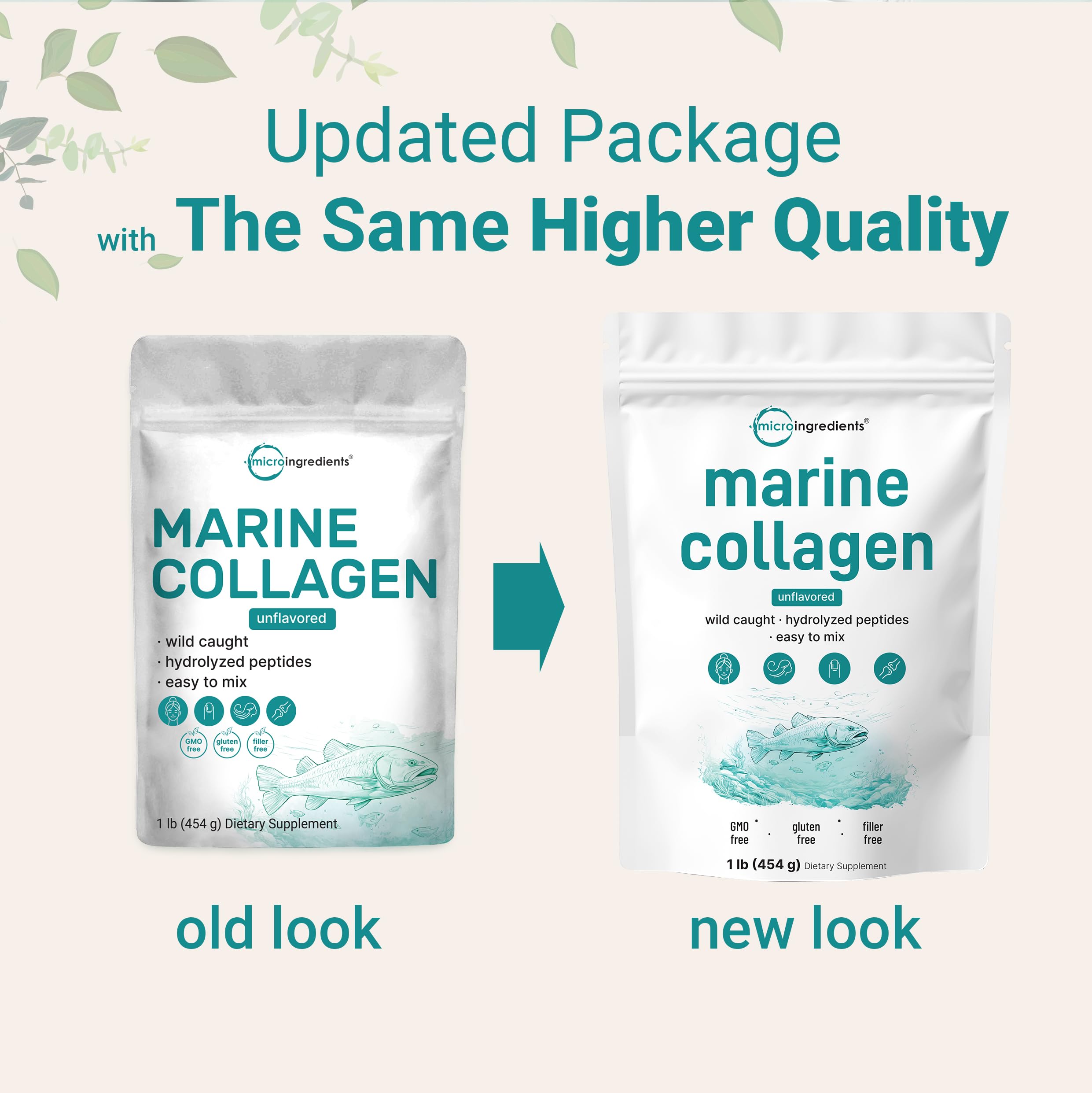 Micro Ingredients Marine Collagen Peptides powder dissolving in coffee for quick intake.