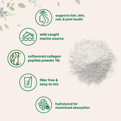 Micro Ingredients Marine Collagen Peptides unflavored powder blends easily into tea.