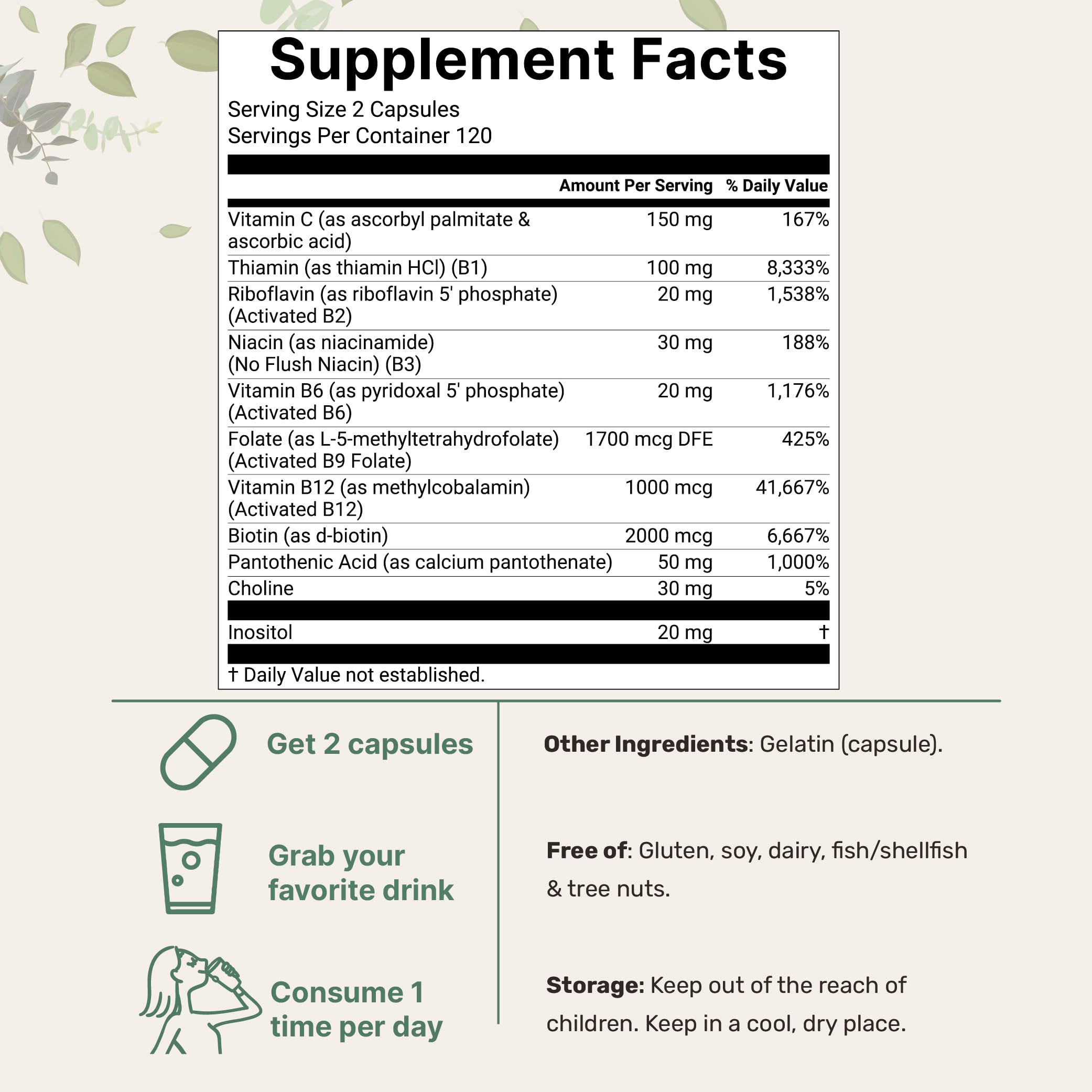 Micro Ingredients methylcobalamin B12 capsules for methylated efficiency