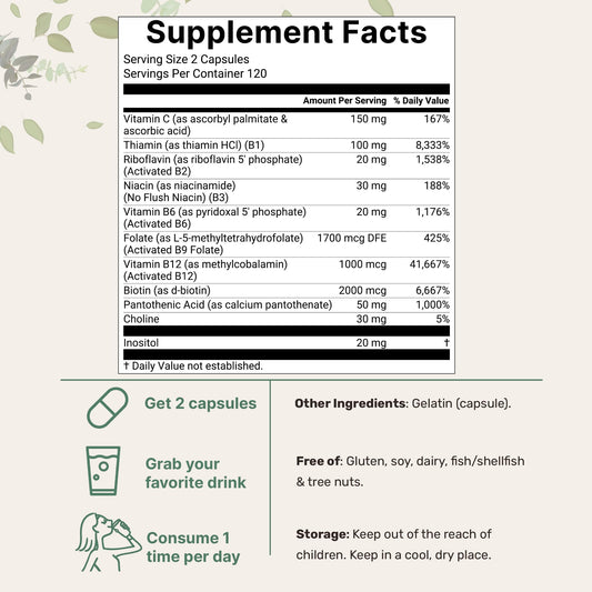 Micro Ingredients methylcobalamin B12 capsules for methylated efficiency