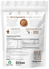 Micro Ingredients Multi Collagen Powder chocolate scoop for easy daily use