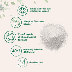 Powder bag showing 2 lb capacity for long-lasting supplementation.