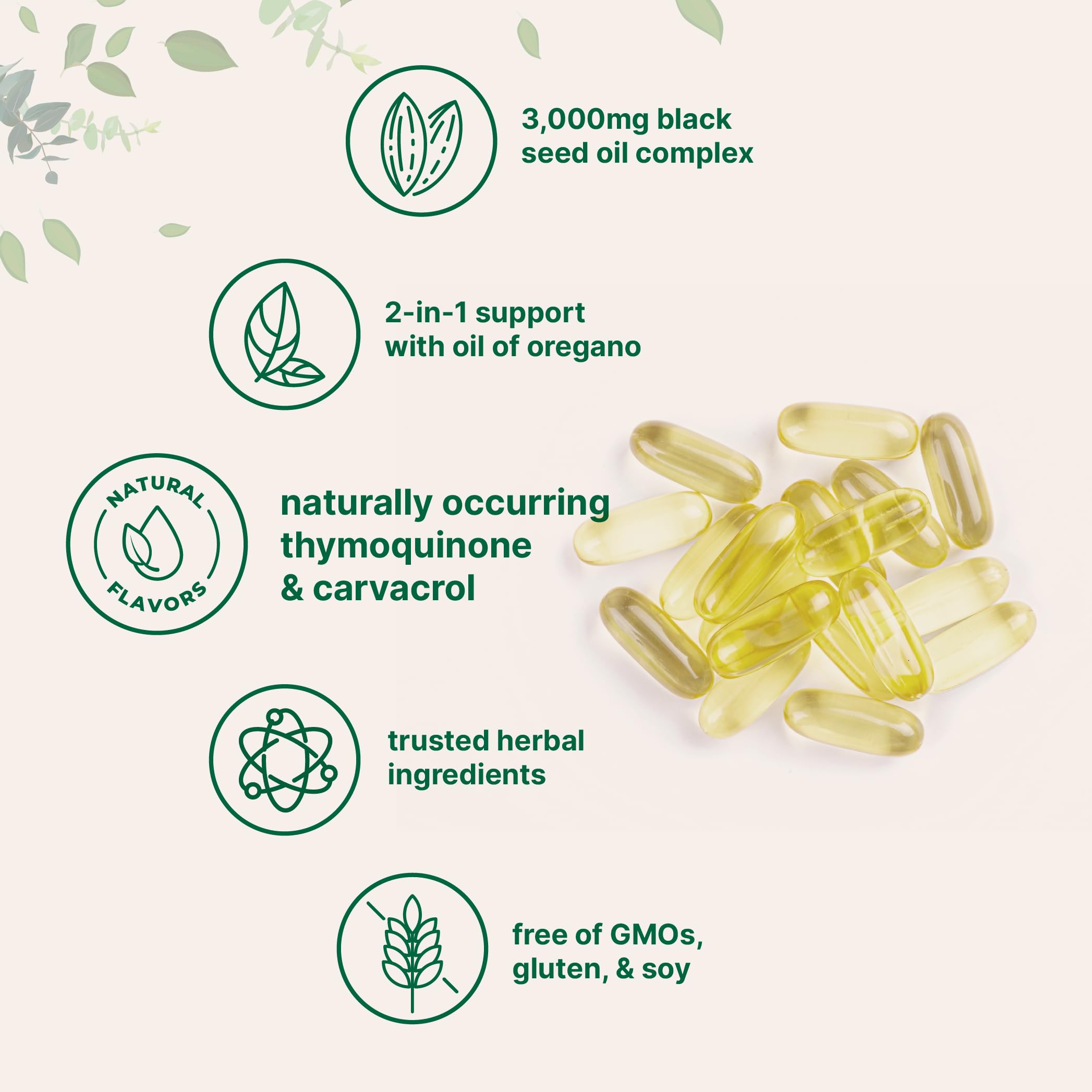 Micro Ingredients oregano oil softgels bottle highlighting herbal blend
