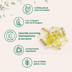 Micro Ingredients oregano oil softgels bottle highlighting herbal blend