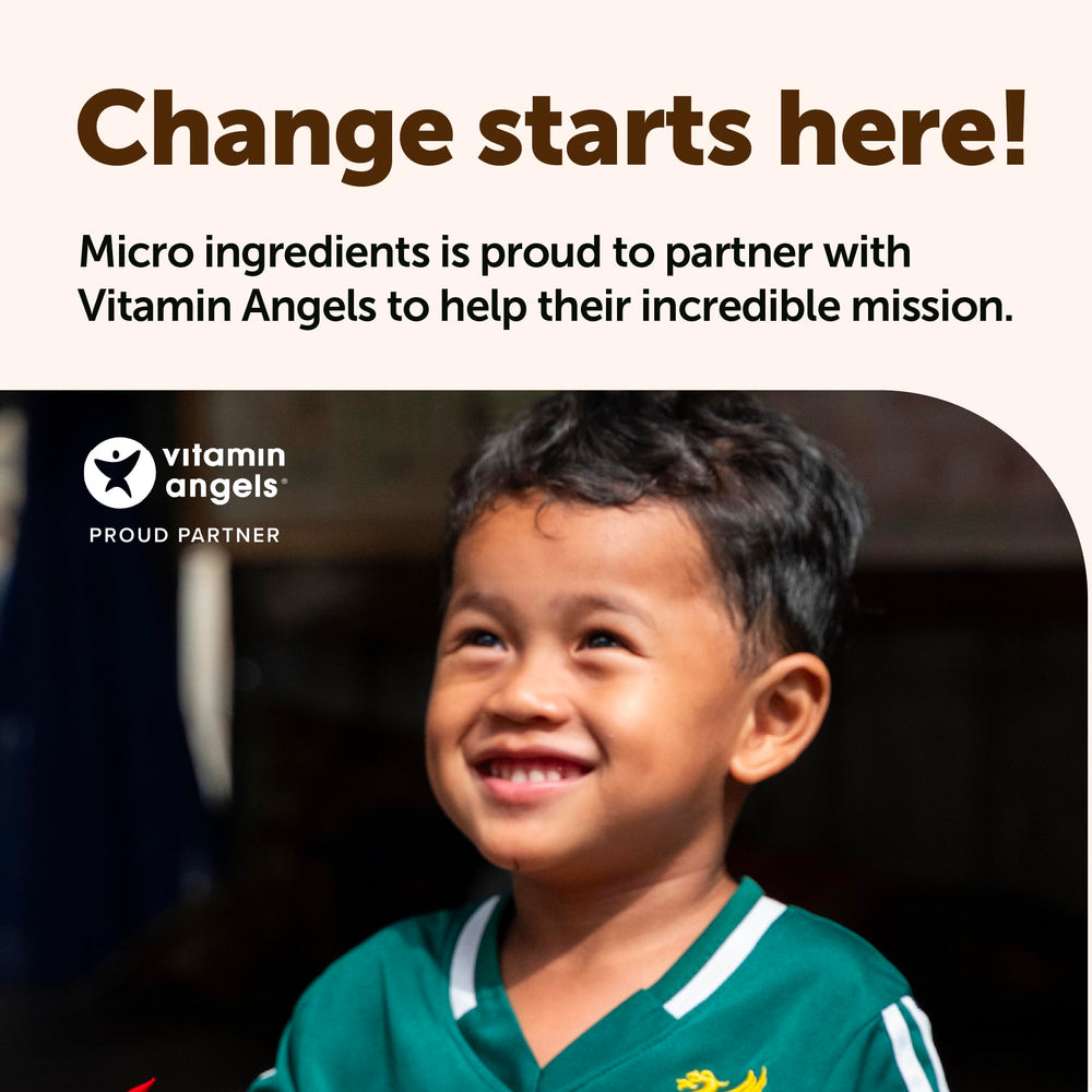 Micro Ingredients Organic MCT Powder seal indicating purity with no irradiation or fillers