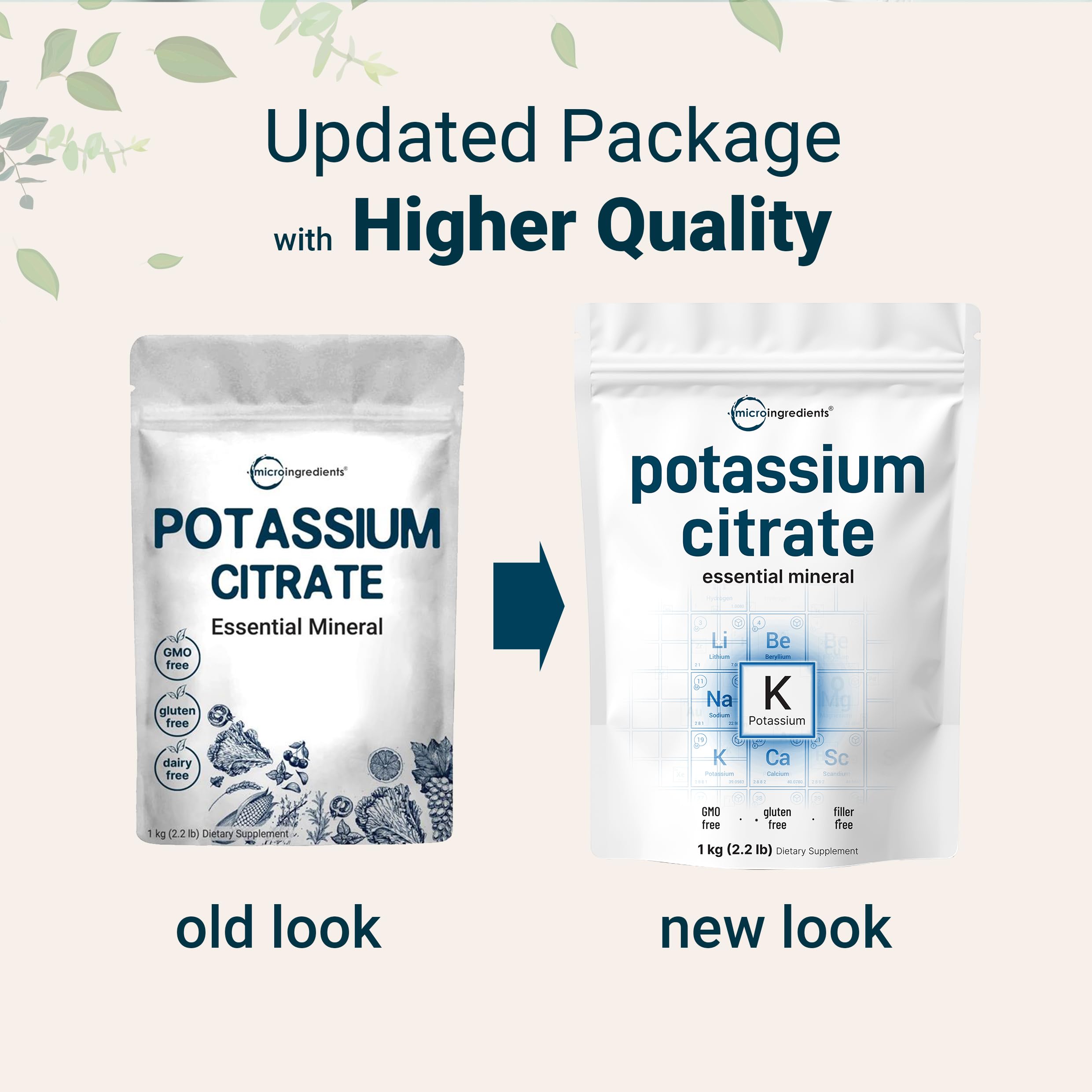 Micro Ingredients potassium citrate powder pouring into a glass for easy mixing
