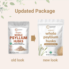 Micro Ingredients psyllium husks scoop with powder for easy daily fiber