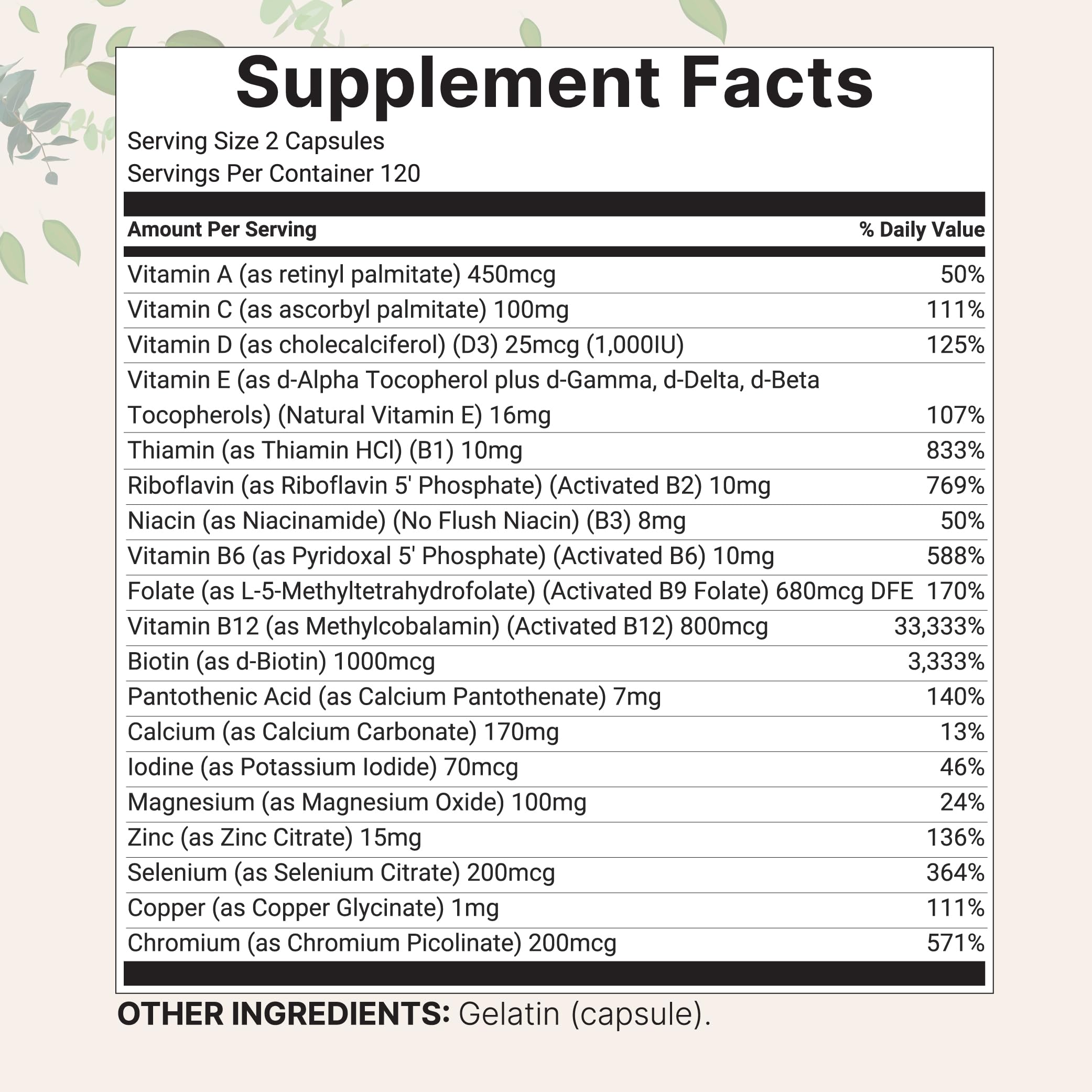 Close-up of Micro Ingredients methylated capsules highlighting high absorption potential.