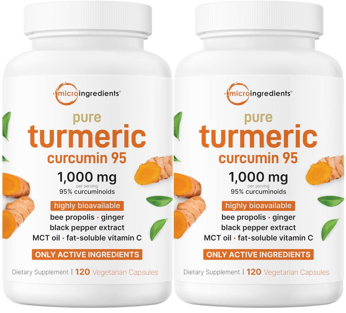 Micro Ingredients Pure Turmeric Curcumin 1000mg bottle may support joint comfort.