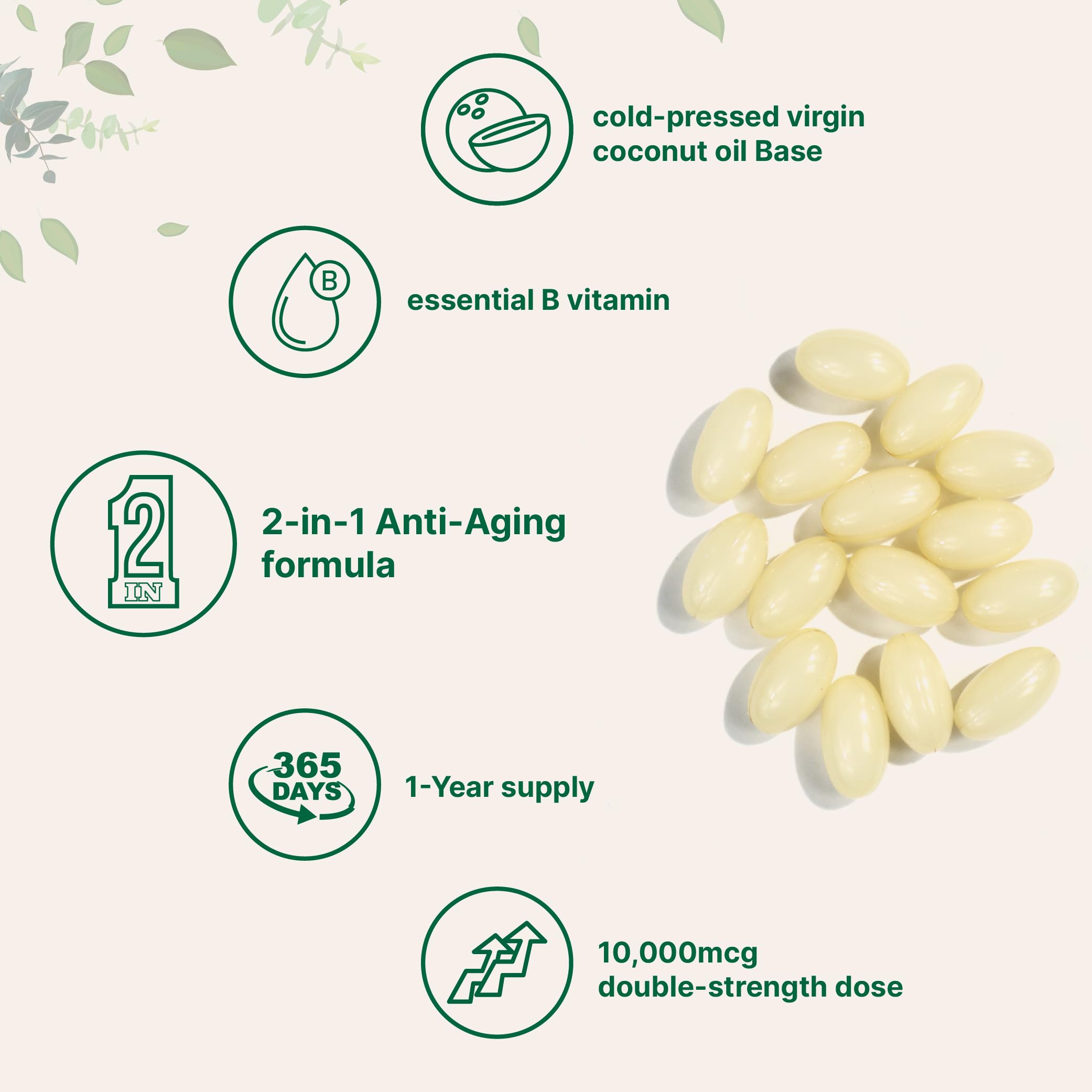 Micro Ingredients Softgels year-supply packaging on counter suggests long-term routine
