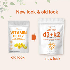 Micro Ingredients Vitamin D3 K2 lab-tested badge indicating purity.