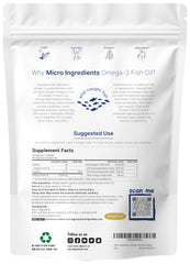 Wild-caught fish oil source from Micro Ingredients emphasizing purity