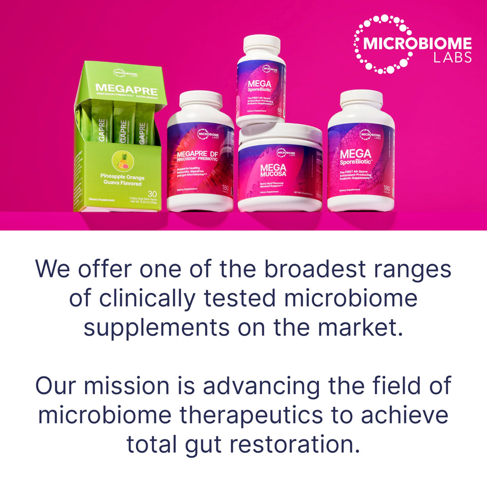 Bundle concept with MegaMucosa alongside MegaSporeBiotic and MegaPre for gut health integration.