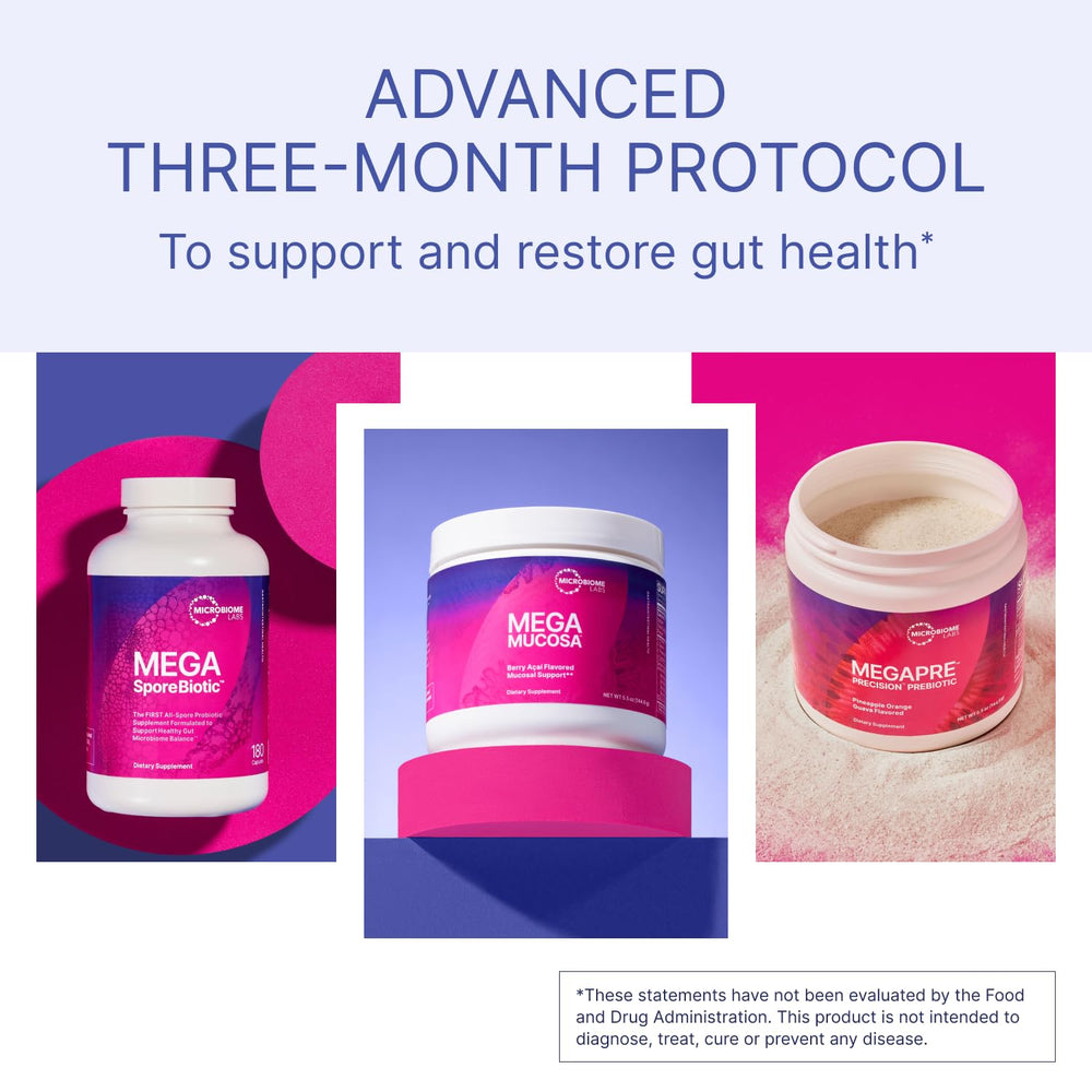 Microbiome Labs Total Gut Restoration Kit MegaMucosa powder supports mucosal health