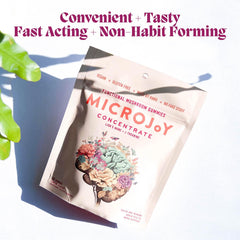 Microjoy Concentrate Gummies vegan gluten-free formulation supports plant-based diets