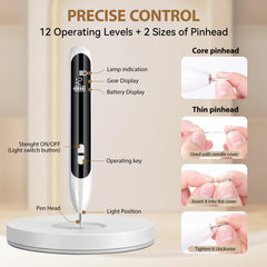 Midjustty Dual-TROL armpit use for discreet at-home skin tag care.