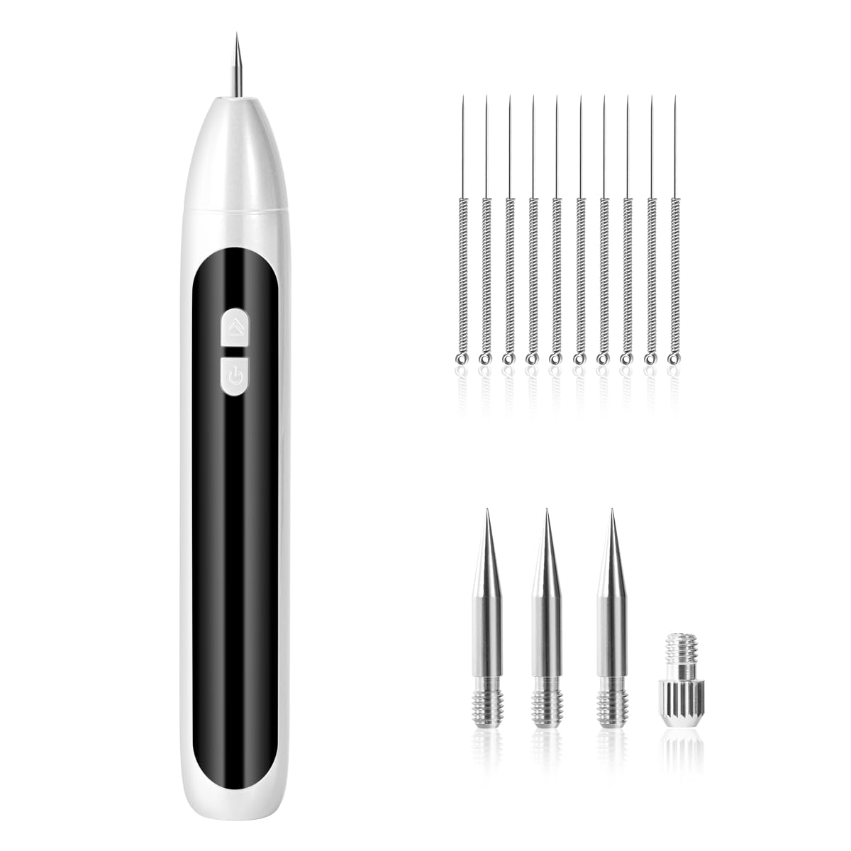 Midjustty Dual-TROL front view highlights portable at-home skin tag remover.