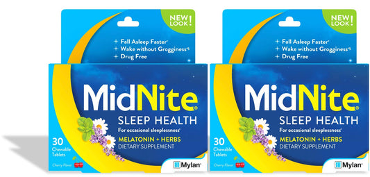 MidNite twin-pack front view showing two boxes for convenient sleep support.