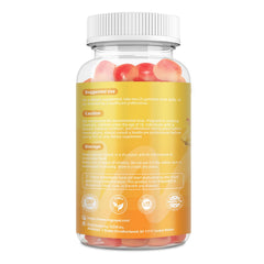 Bottles stacked to show convenient daily routine with pineapple gummies