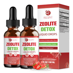 Migcopat Zeolite Detox Liquid Drops bottle pour for easy daily dosing